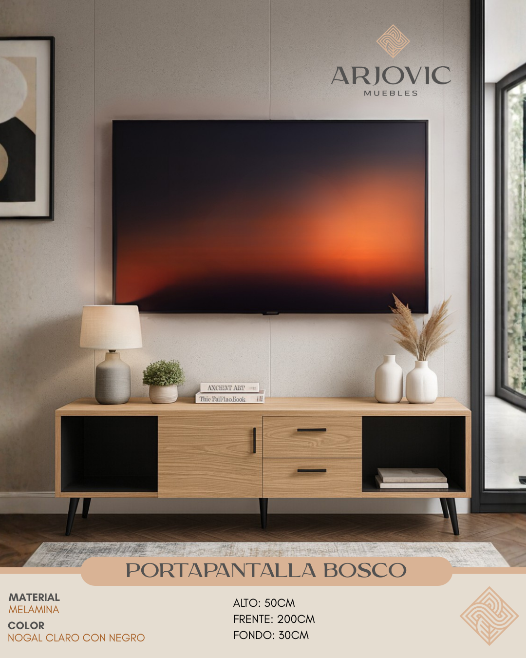 Porta Pantalla Bosco 